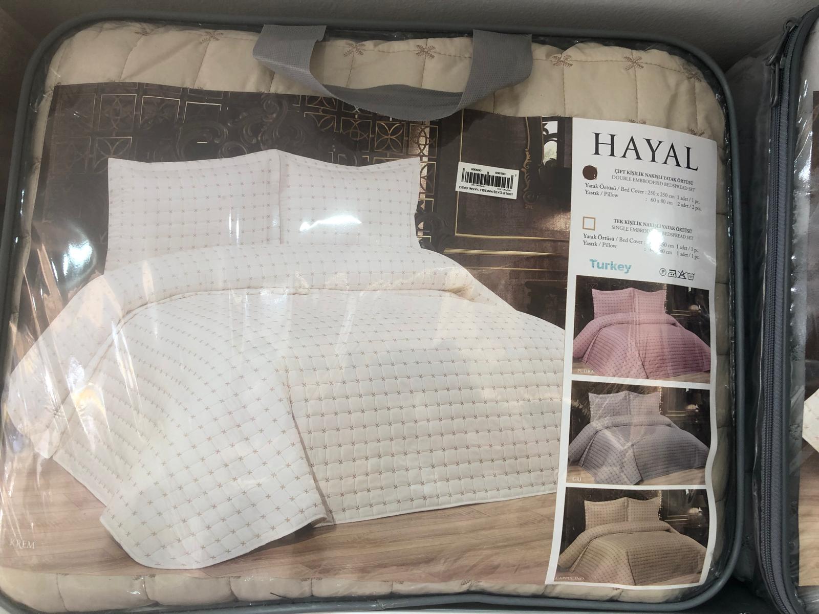 Ç. Kişilik Nakışlı Yatak Örtüsü